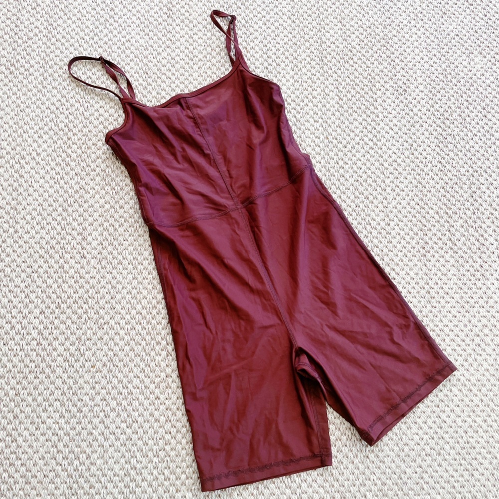 MOTT50 Burgundy Onesie Romper Women’s M High Rise Stretch